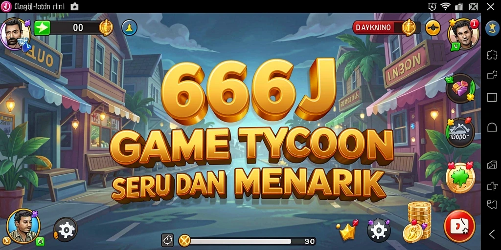 Tampilan gameplay menarik dari 666J dengan elemen Tycoon.