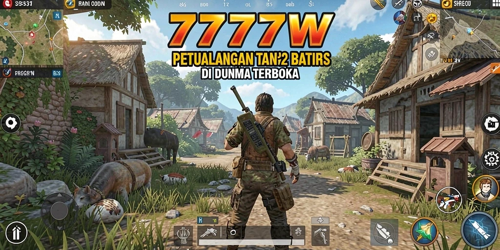 Gameplay seru di dunia terbuka 7777W dengan petualangan tak terbatas.