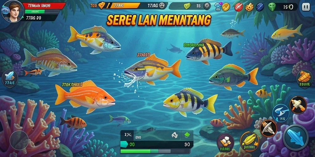 Tampilan menarik dari gameplay Tembak Ikan yang seru.