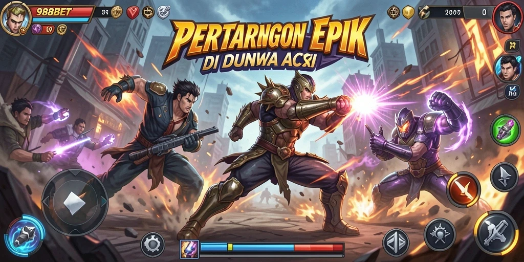 Screenshot 988BET menampilkan aksi pertarungan seru dan grafis menawan.