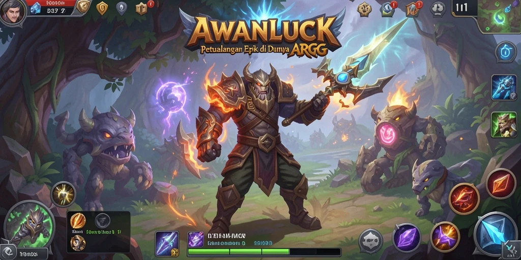 Gameplay seru dalam dunia fantasi ARPG AWANLUCK.
