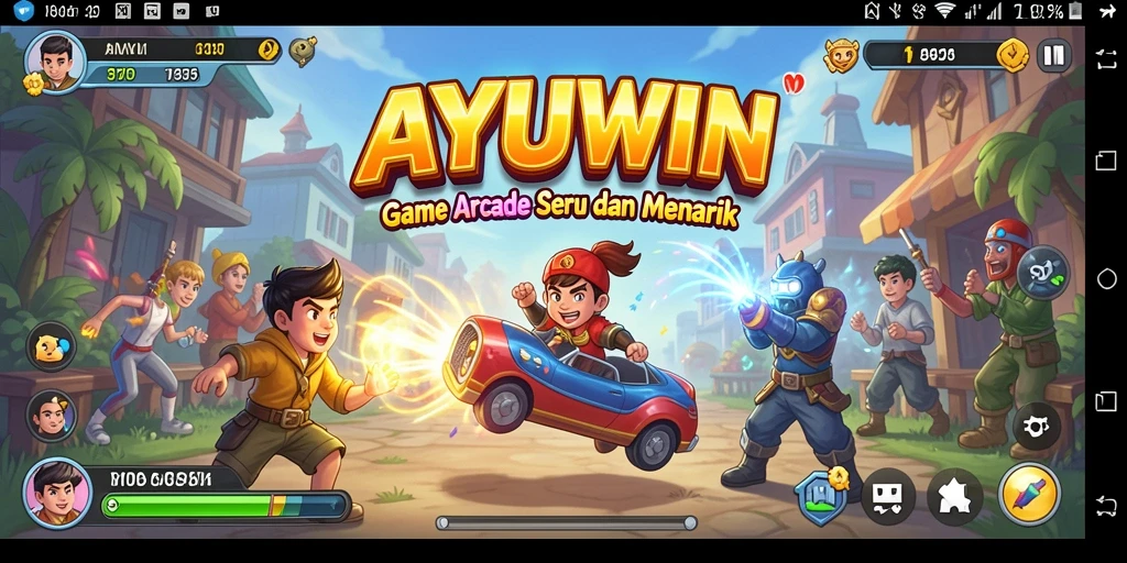 Screenshot gameplay AYUWIN yang menampilkan keseruan game Arcade.