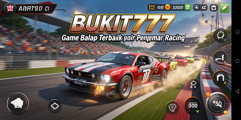 Gameplay BUKIT777 yang mendebarkan dengan aksi balapan cepat.