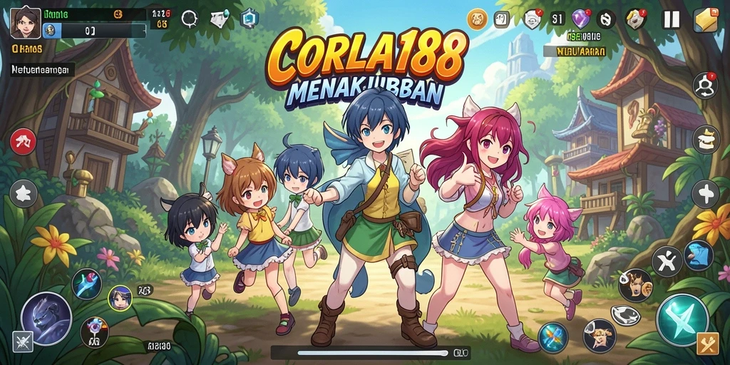 Screenshot gameplay CORLA188 yang menunjukkan aksi pertarungan Anime.