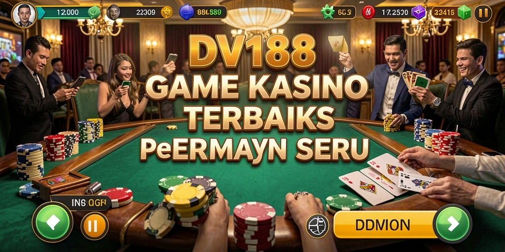 Tampilan menawan dari gameplay Kasino di DV188.