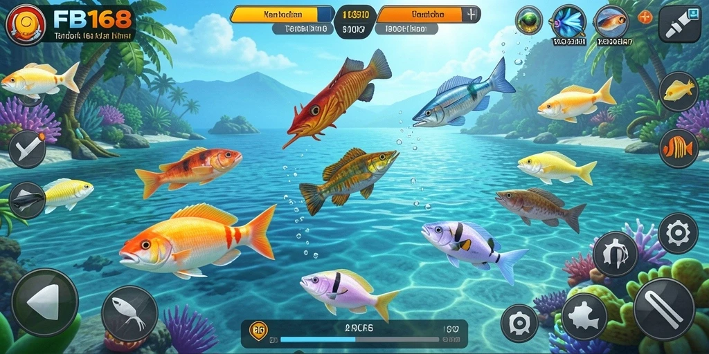 Tampilan menarik dari gameplay tembak ikan yang seru.