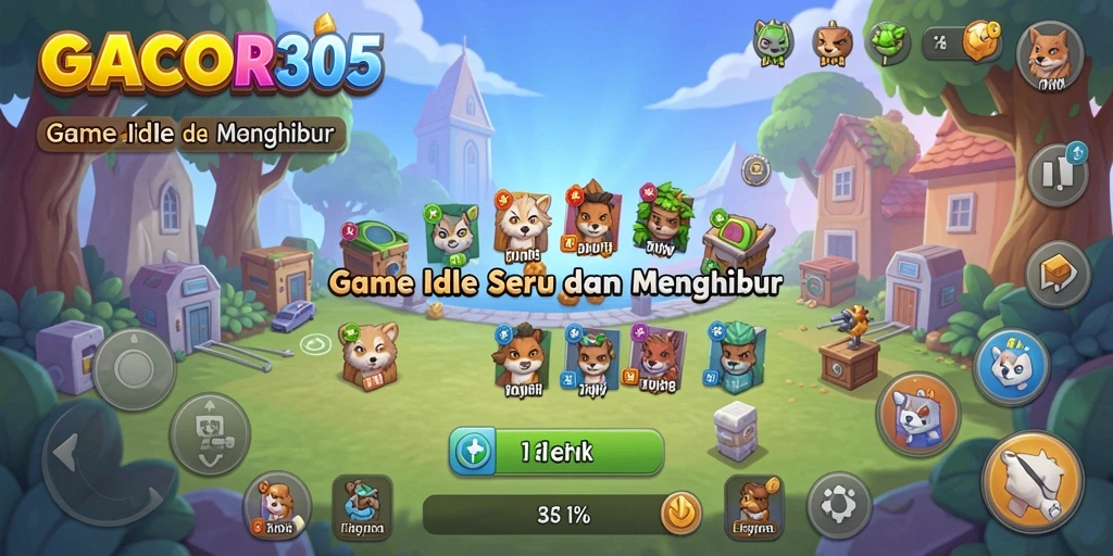 Tampilan menarik dari gameplay GACOR305 yang santai.