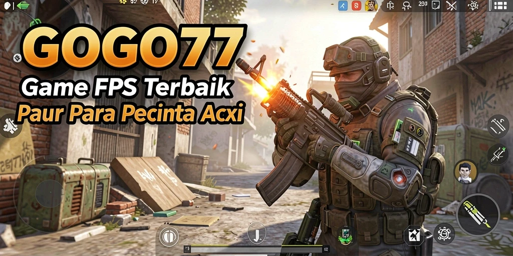 Tampilan screenshot GOGO77 menampilkan aksi seru dalam gameplay FPS.