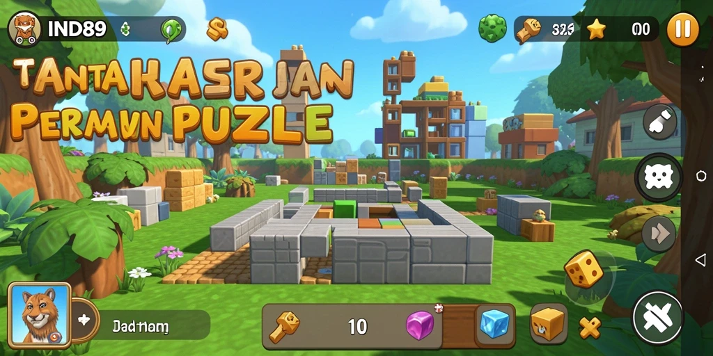 Screenshot gameplay IND89 menunjukkan tantangan puzzle menarik.