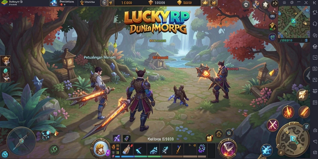 Tangkapan layar gameplay menakjubkan dari LUCKYRP dengan aksi pertempuran seru.