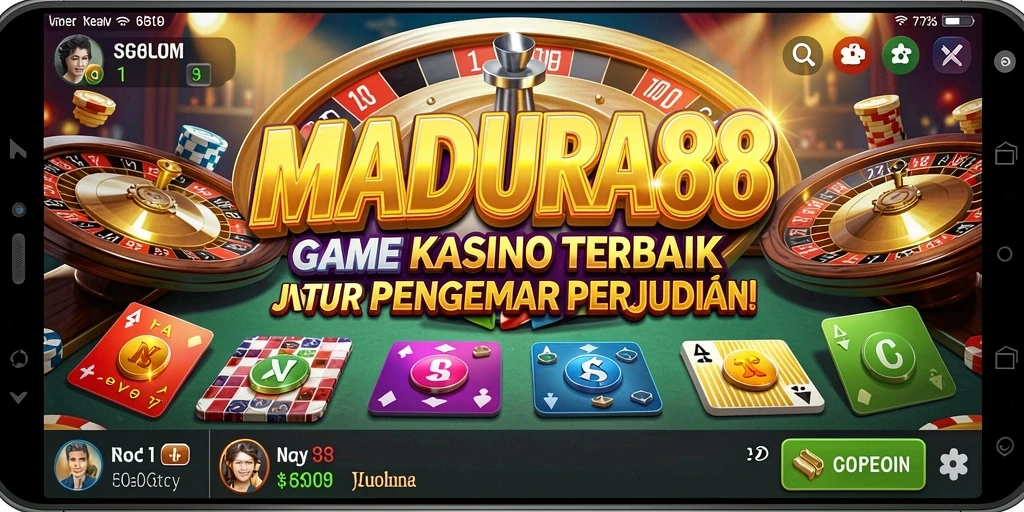 Tampilan gameplay menarik di MADURA88 yang menawarkan keseruan Kasino.