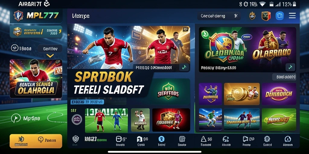 Tampilan gameplay Sportsbook yang menarik dalam aplikasi MPL777.