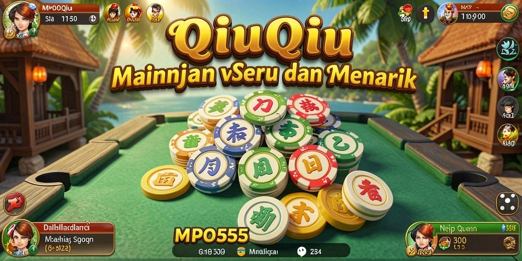 Tampilan gameplay seru dari MPO555 saat memainkan QiuQiu.