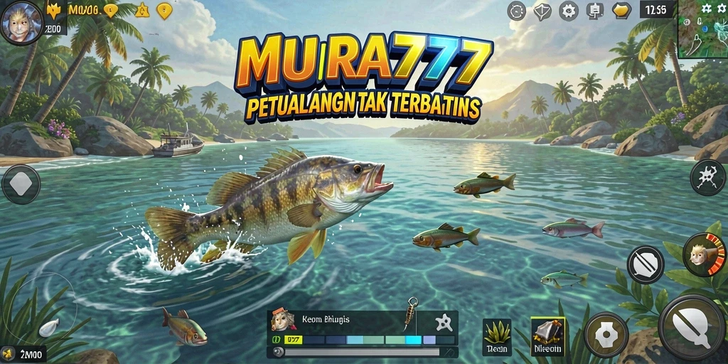 Screenshot gameplay MUARA777 menampilkan aksi memancing yang seru.