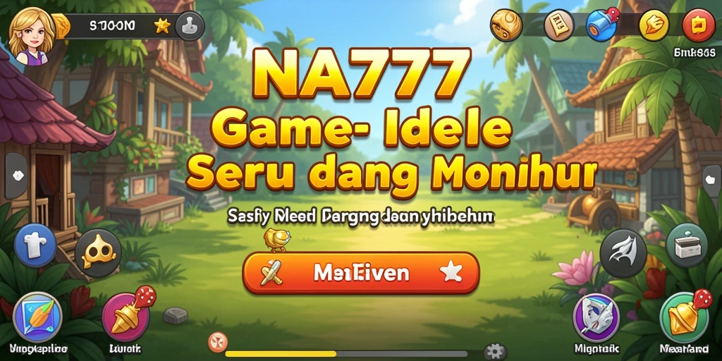Tampilan gameplay NA777 yang menarik dengan karakter dan upgrade yang menawan.