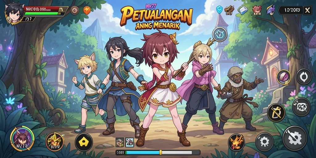 Gameplay NV77 yang penuh aksi dan visual memukau.