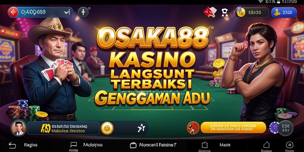 Tampilan utama OSAKA88 menunjukkan dealer langsung dan permainan kasino yang menarik.