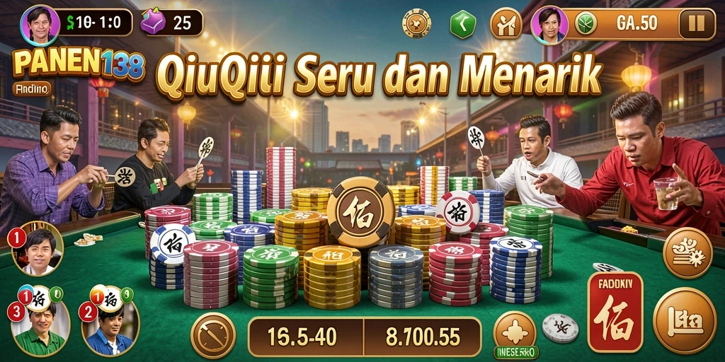 Tampilan gameplay seru dari PANEN138 dengan kartu QiuQiu.
