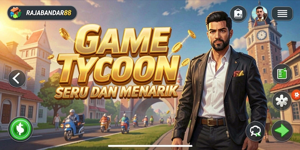 Tampilan menarik dari gameplay Tycoon di RAJABANDAR88.