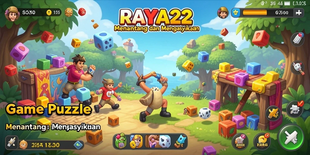 Screenshot RAYA22 menampilkan gameplay Puzzle yang menarik dan seru.