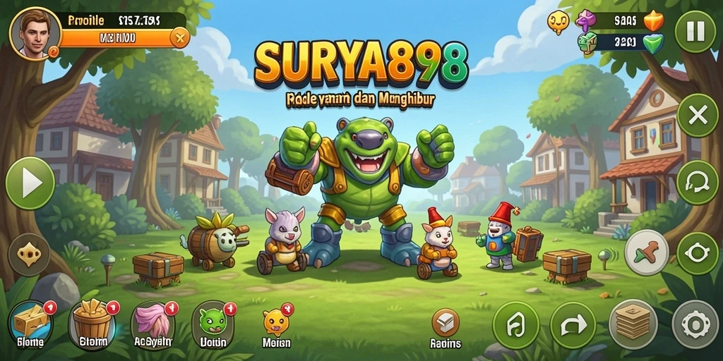 Tampilan gameplay SURYA898 yang adiktif dan penuh strategi.