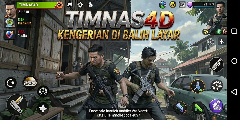 Screenshot menampilkan momen menegangkan dalam game Horror TIMNAS4D.