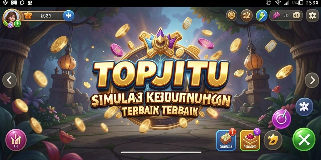 Screenshot menunjukkan karakter dan lingkungan dalam gameplay TOPJITU.