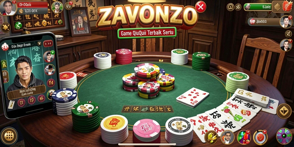Tampilan gameplay seru dari ZAVONZO dalam QiuQiu.